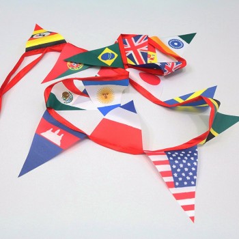 Dye Sublimation Outdoor Biodegradable Triangle Flag Bunting