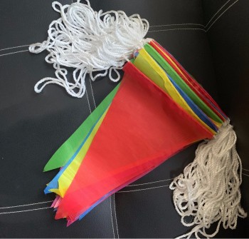 Cheap promotional plain colored fabric bunting for outdoor use