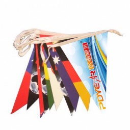 PDyear advertising custom printing promotional polyester car hand bunting string pennant flag banners stands